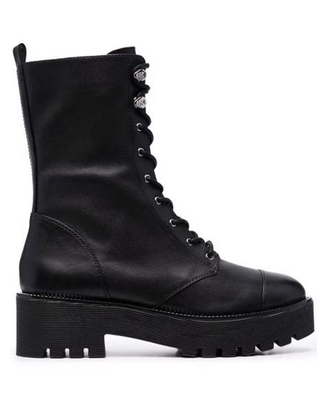 michael kors bryce leather platform combat boot|Michael Michael Kors Bryce Platform Combat Boot .